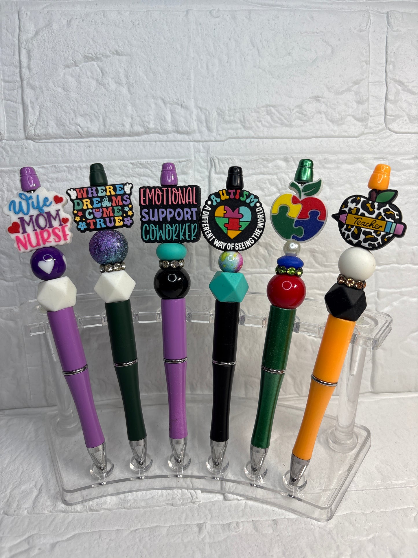 Custom beaded pens, sold individually ￼